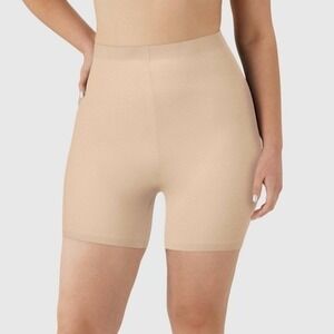 Maidenform SES856 Light Control Shapewear Shorts Maiden form Nude Almond Large